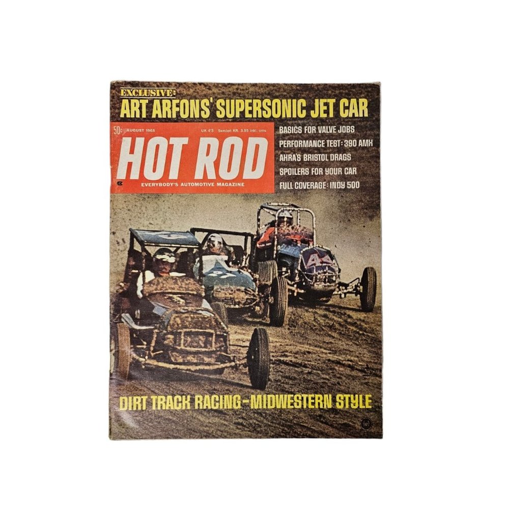 August 1968 HOT ROD Everybody's Automotive Magazine . back issues